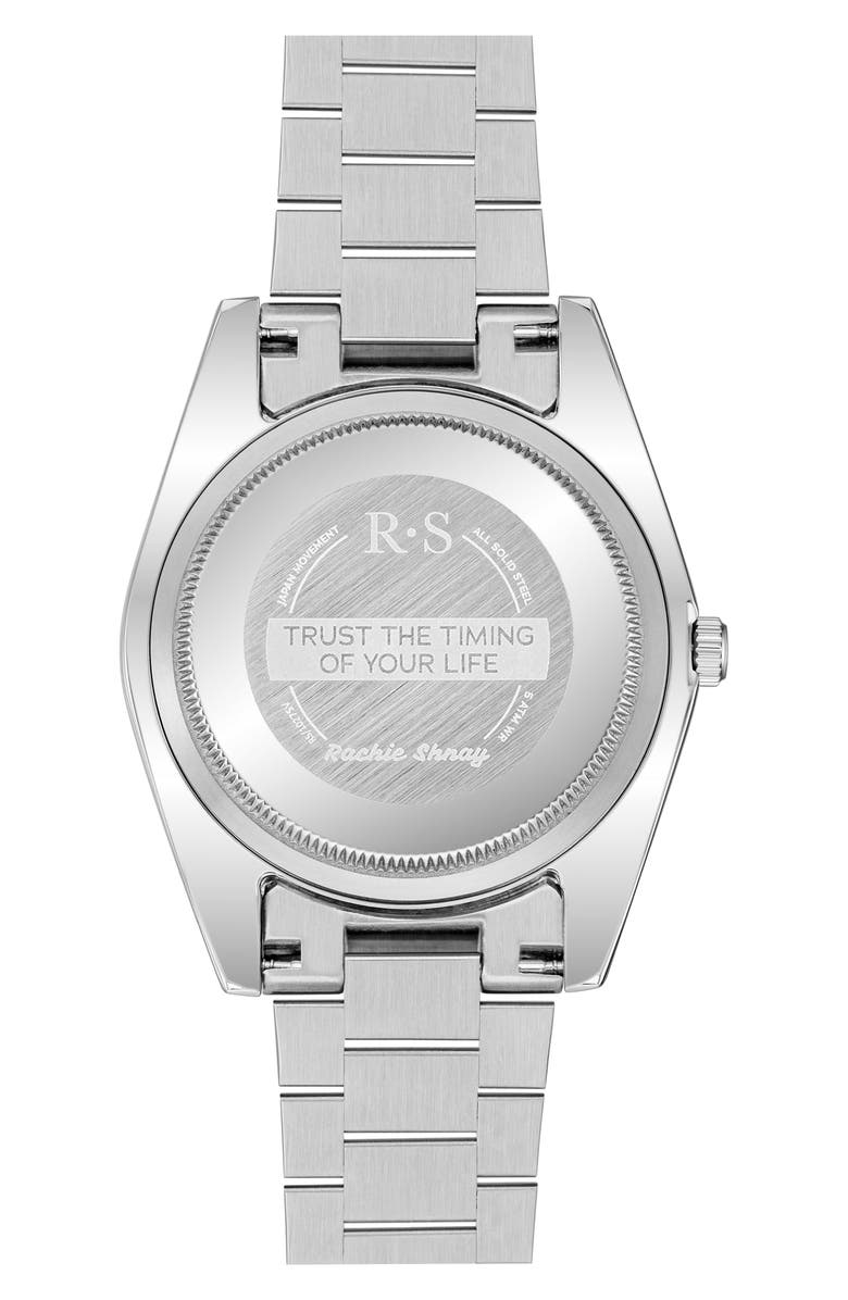 Rachie Shnay The Monaco Bracelet Watch, 40mm, Alternate, color, Midgnight Blue