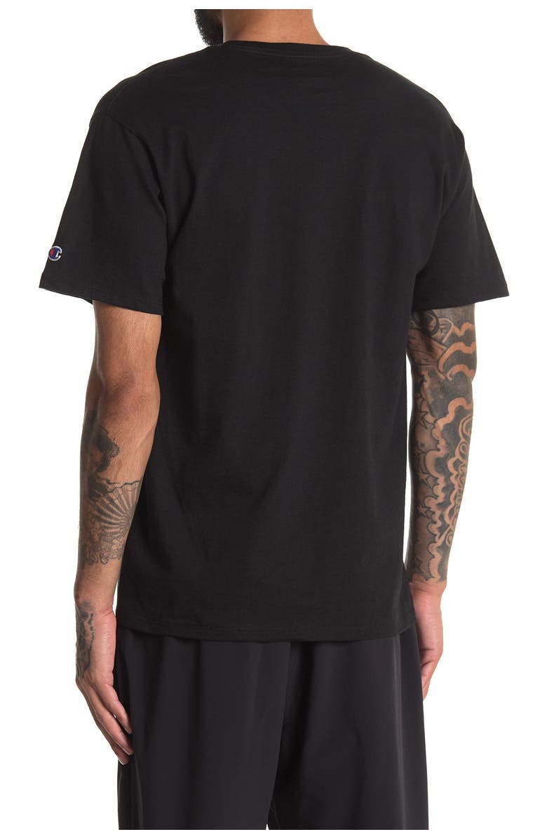 Champion Logo Print T-Shirt, Alternate, color,