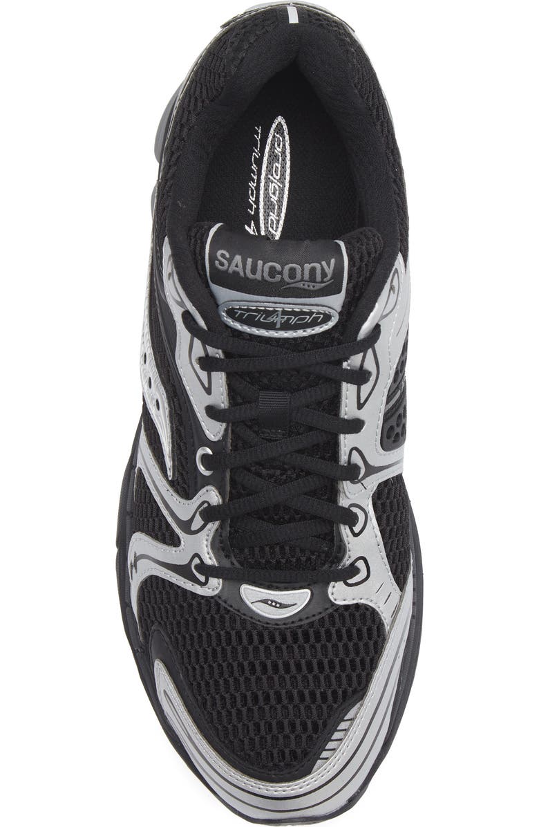 Saucony ProGrid Triumph 4 Sneaker, Alternate, color, Black/ Silver