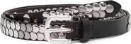MANGO Stud Leather Belt