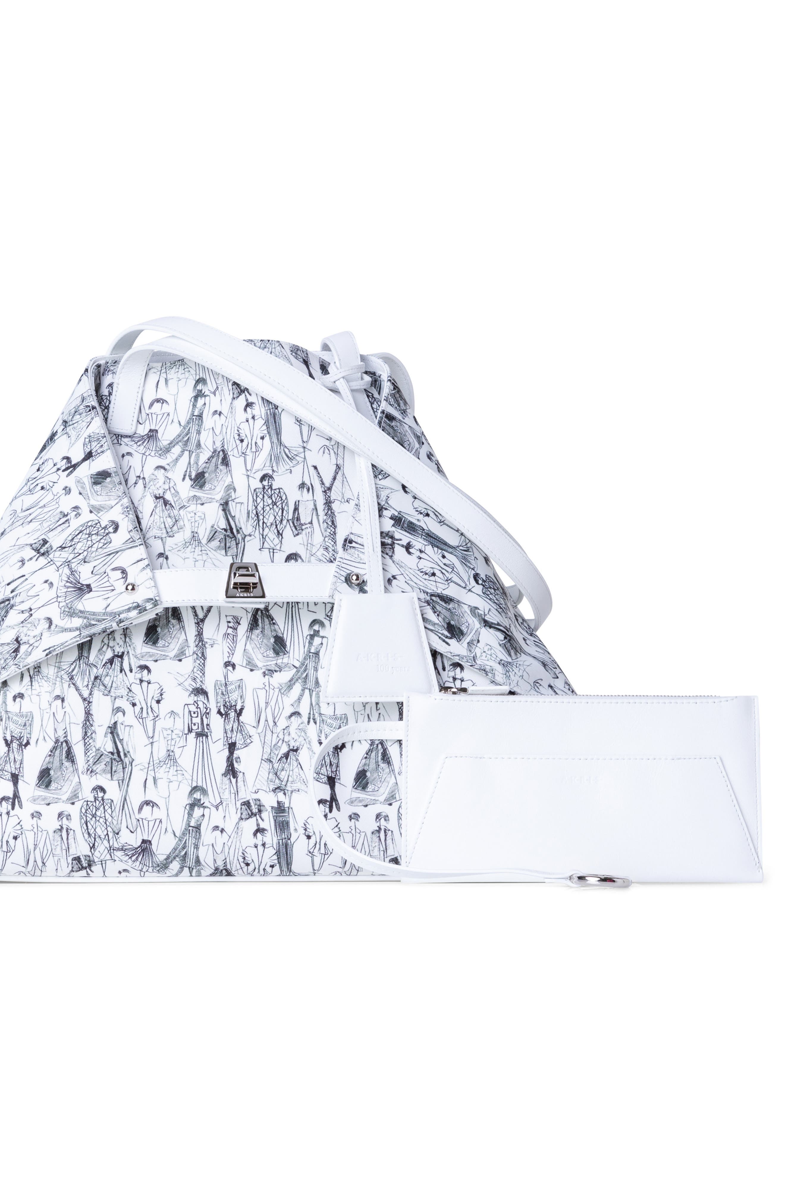 Akris Medium AI Albert Croquis Convertible Tote, Alternate, color, 
