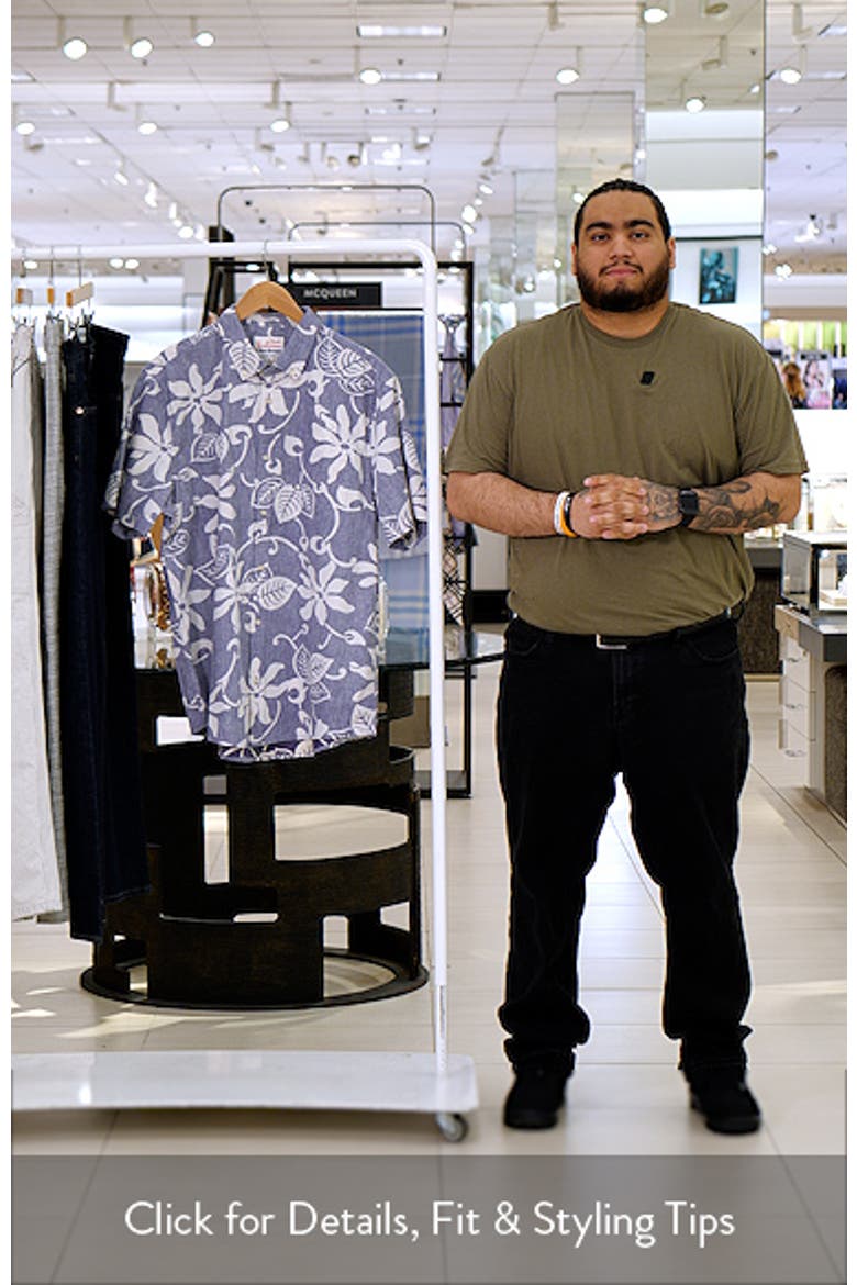 Tiare Pareau Floral Cotton Button-Down Shirt video