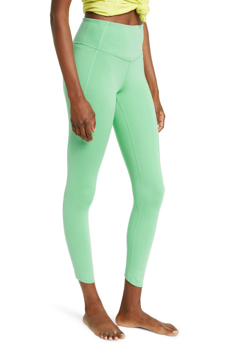 Zella High Waist Studio Lite Pocket 7/8 Leggings, Alternate, color,