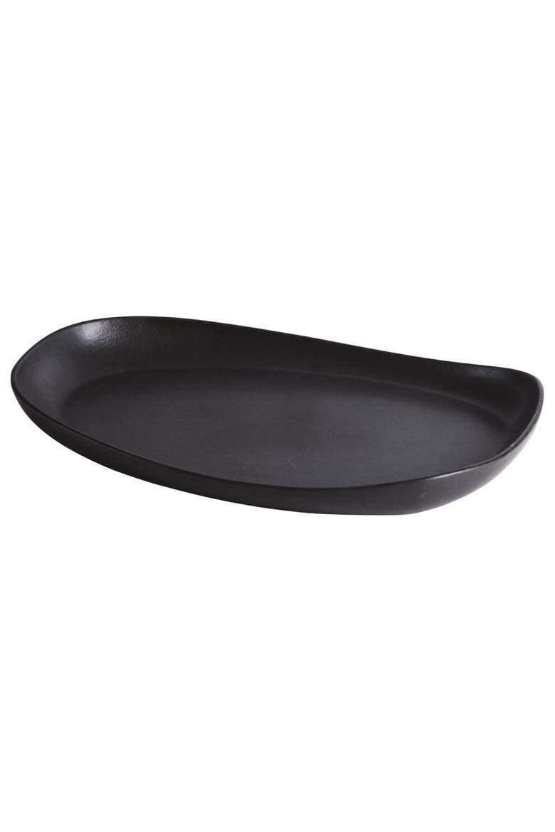 Dadasi Long Serving Platter, Main, color, Matte Black