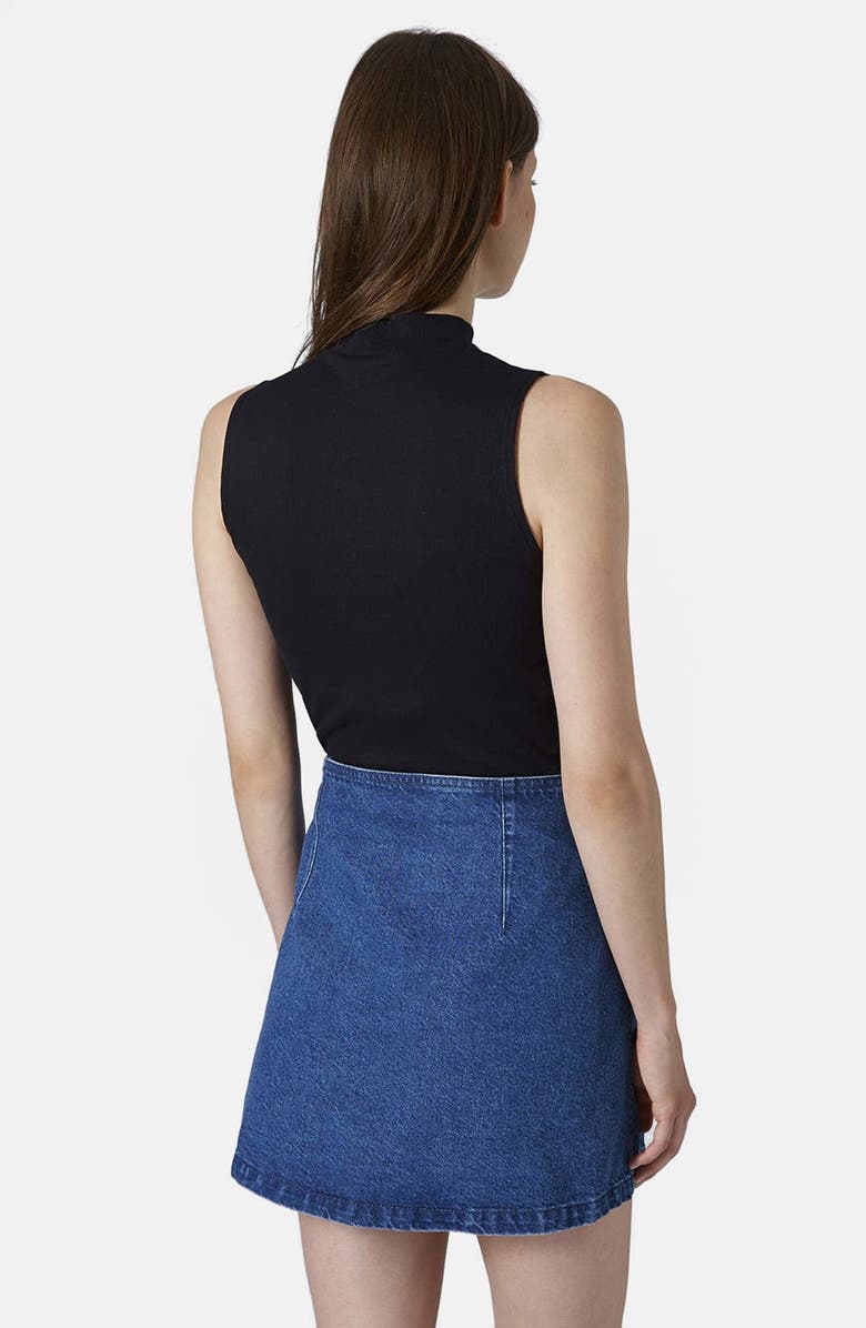 Topshop Sleeveless Funnel Top, Alternate, color,