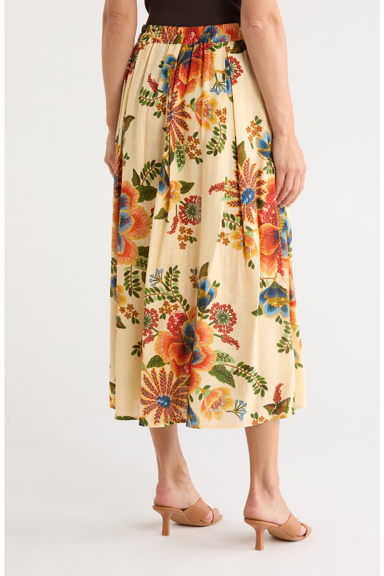 Floral Pull-On Maxi Skirt, Alternate, color, GARDEN PRINT