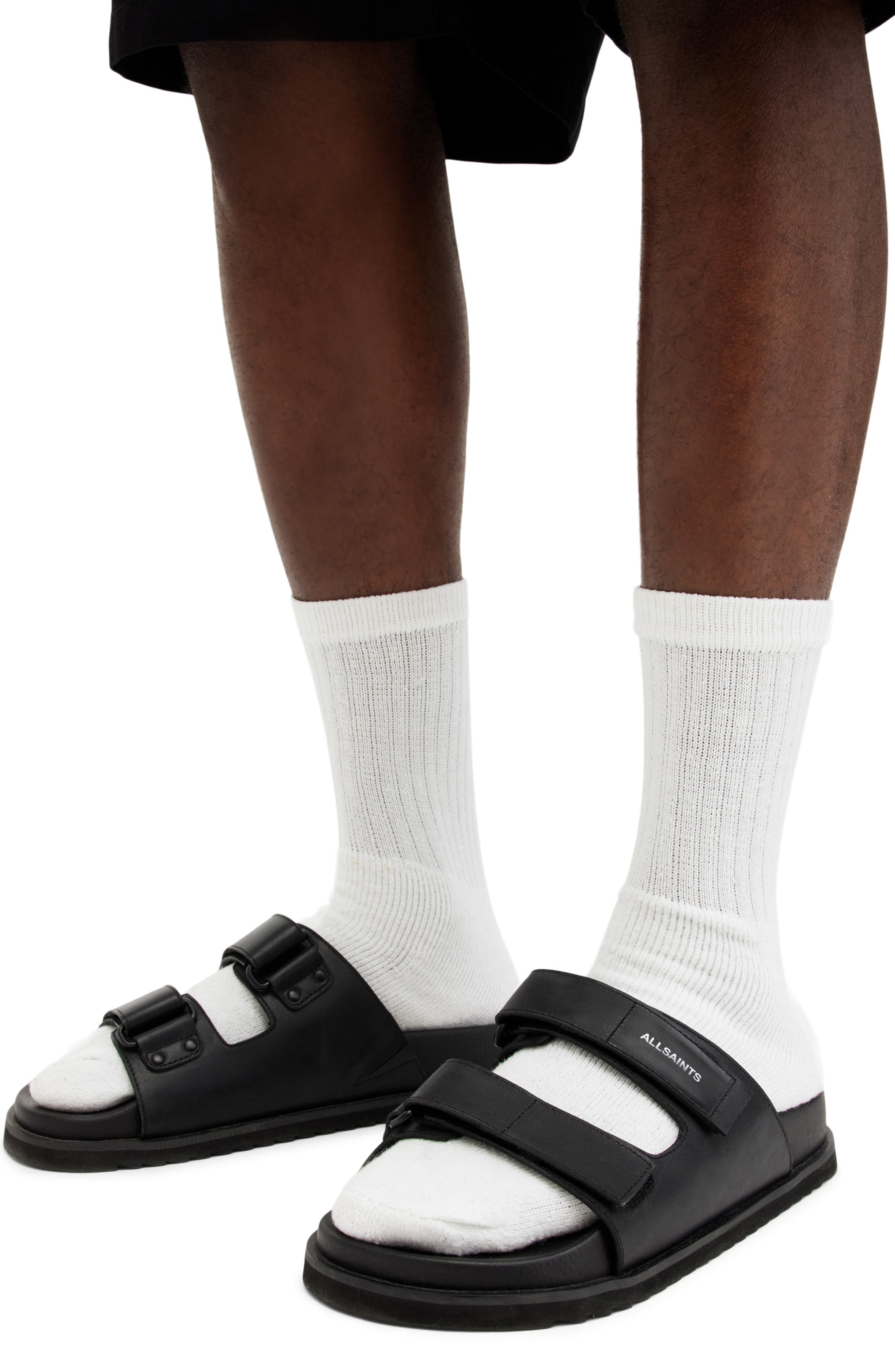 AllSaints Vex Slide Sandal, Alternate, color, 