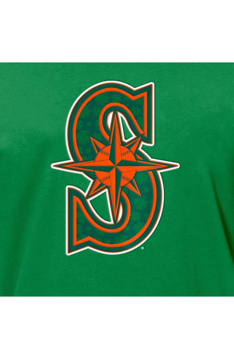 New Era Men's New Era Kelly Green Seattle Mariners St. Patrick's Day Shamrock Fill T-Shirt, Alternate, color, Kelly Green