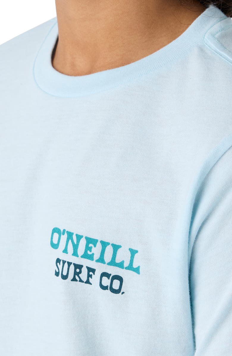O'Neill Kids' Cappy Cotton Graphic T-Shirt, Alternate, color, Sky Blue Heather
