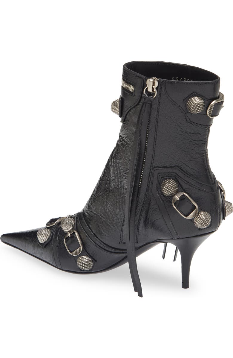 Balenciaga Cagole Leather Bootie, Alternate, color,