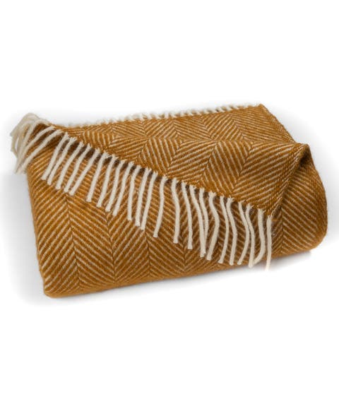 Highland Tweeds Herringbone Pure New Wool Throw