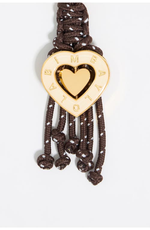 Bimba Y Lola Heart Key Ring With Ropes In Gold