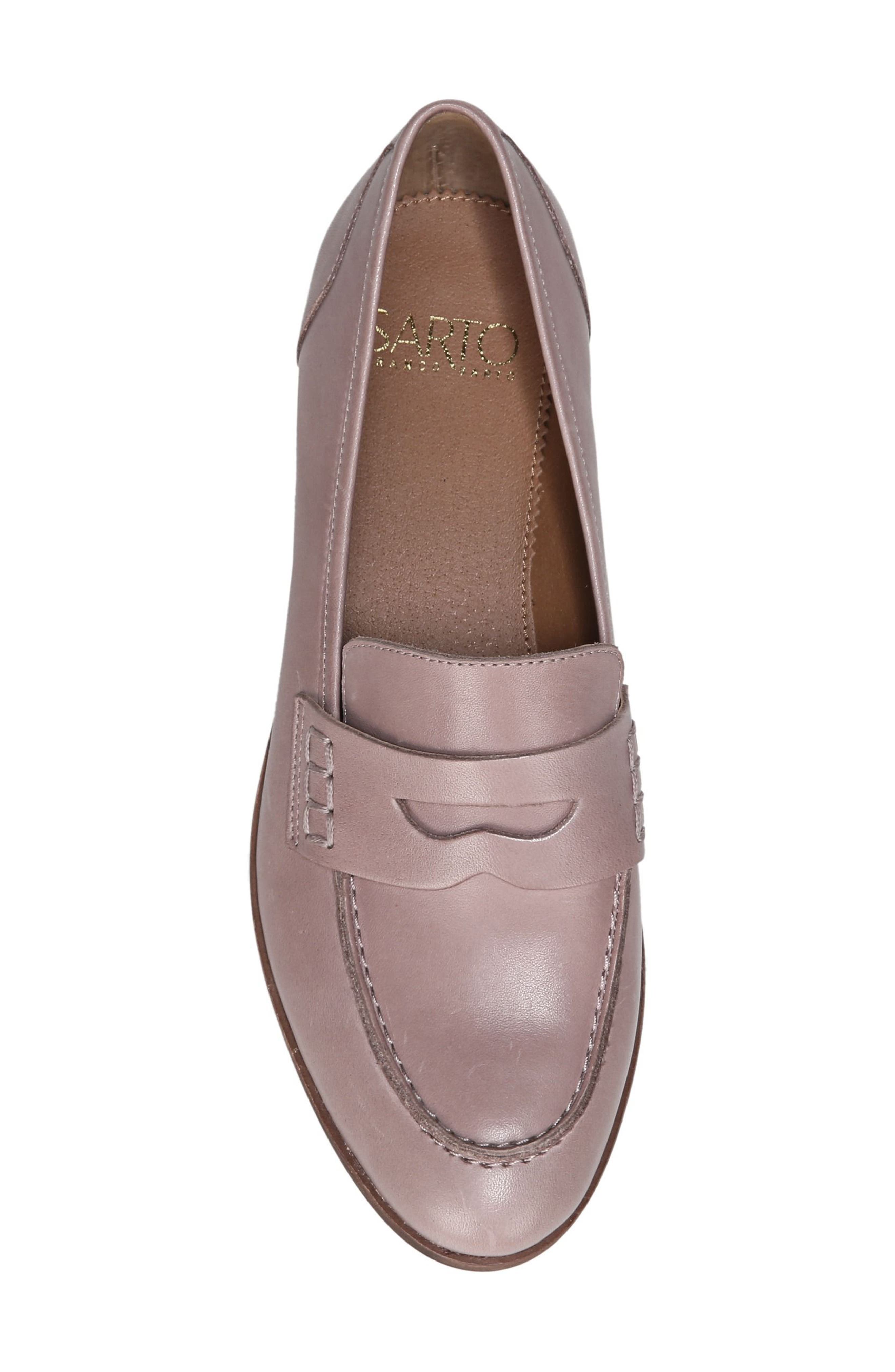 'Jolette' Penny Loafer, Alternate, color, WOODROSE LEATHER