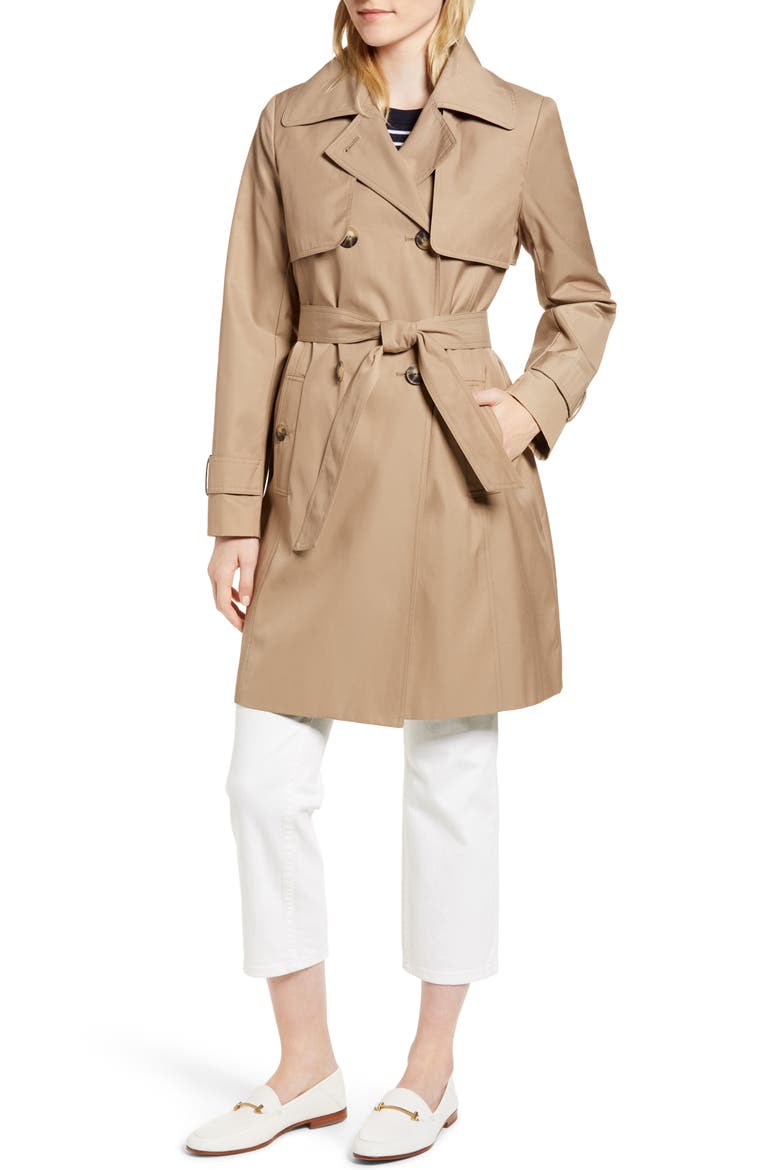 Midi Trench Coat, Alternate, color, KHAKI