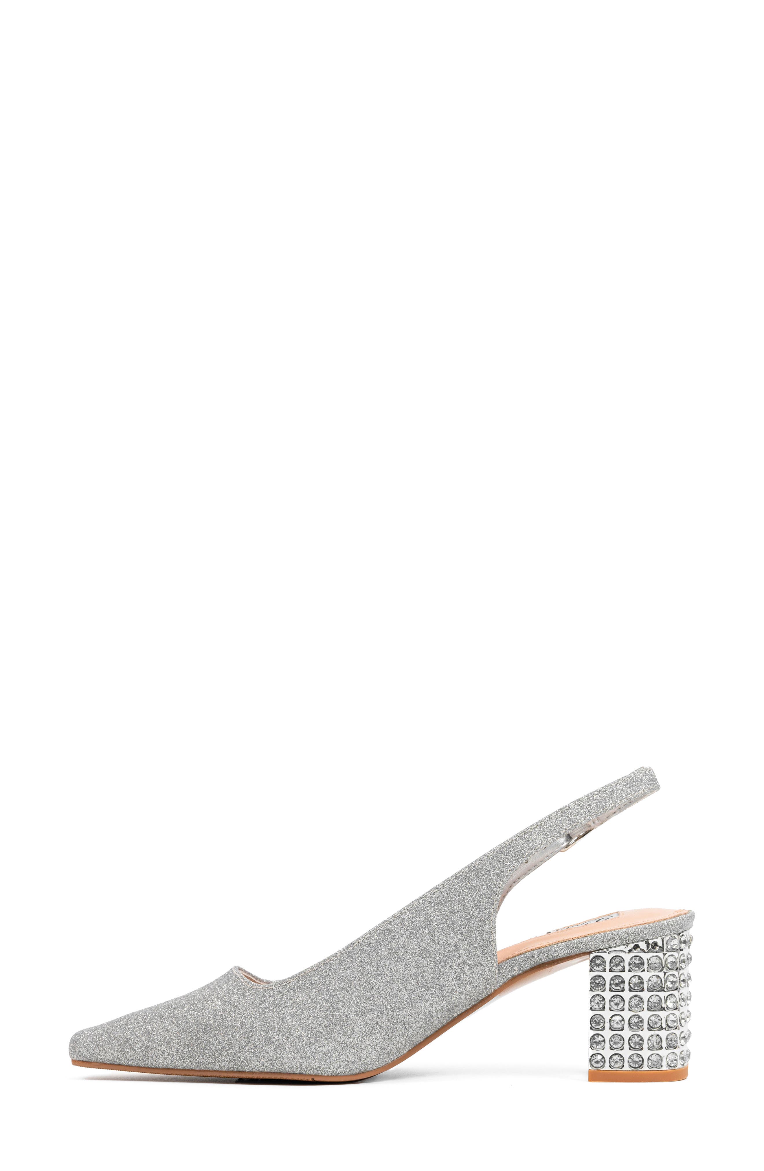 Natalienr Slingback Pump, Alternate, color, SILVER