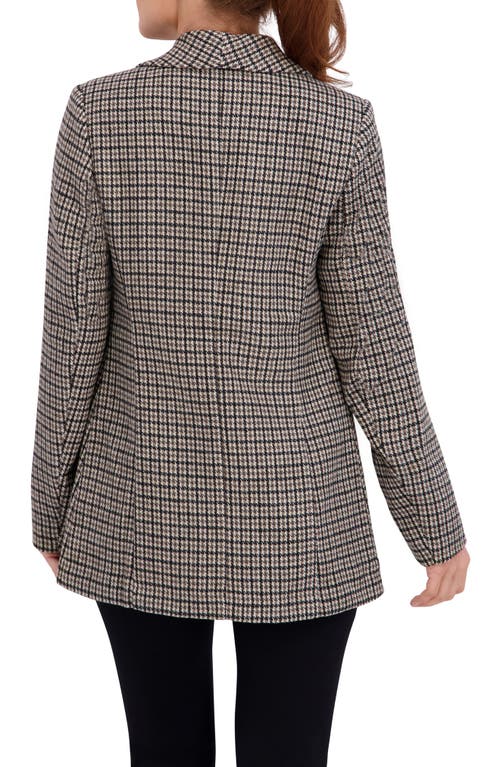 Ookie & Lala Plaid Shawl Collar Blazer In Multi
