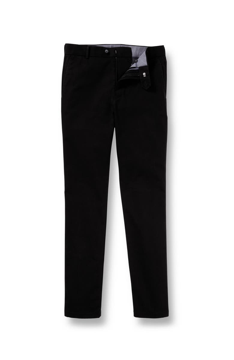 Charles Tyrwhitt Slim Fit Ultimate Non-Iron Chino, Alternate, color, Black