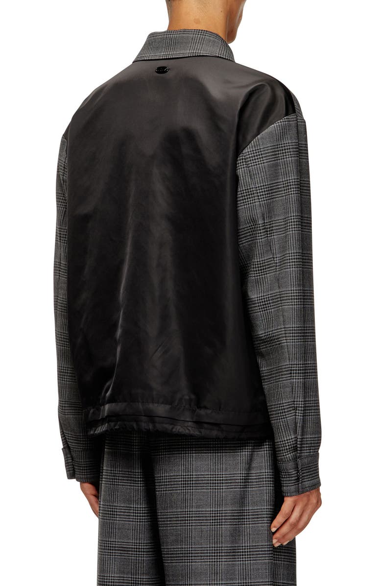 DIESEL<sup>®</sup> J-Ting Plaid Jacket, Alternate, color, Deep/ Black