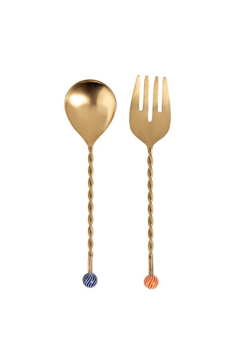 Rampur Steel Salad Serving Set Cheerland Set of 2