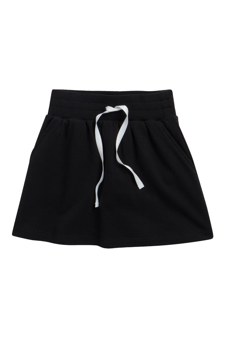 Kids' Sporty Terry Skirt, Main, color, BLACK