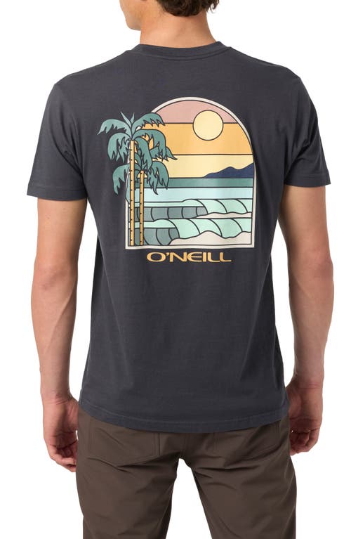 O'neill Glassy Days Graphic T-shirt In Black