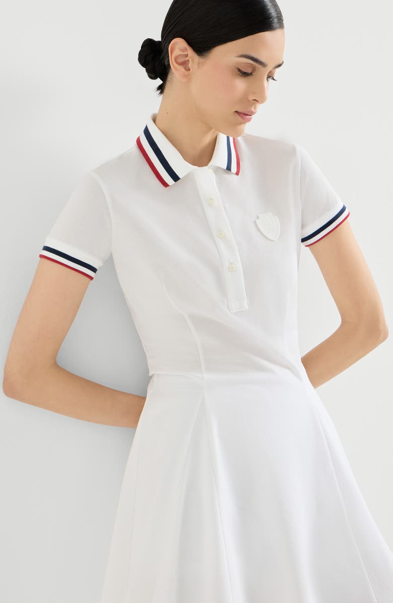 Brunello Cucinelli Mini dress with logo, Alternate, color, White