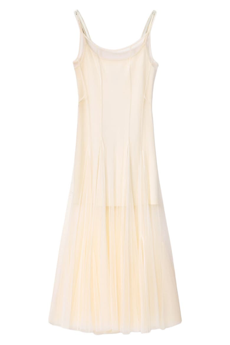 Harmonia Mesh Maxi Dress, Alternate, color, TOFU WHITE