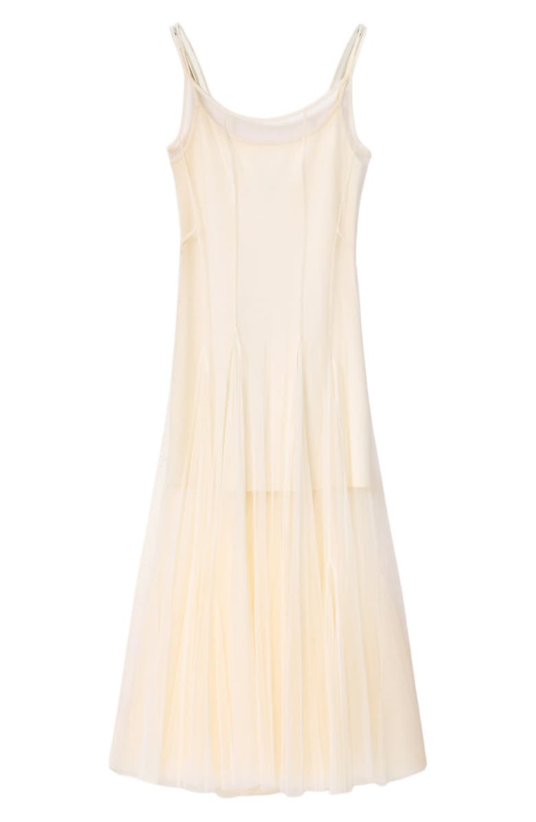 AllSaints Harmonia Mesh Maxi Dress, Alternate, color, Tofu White