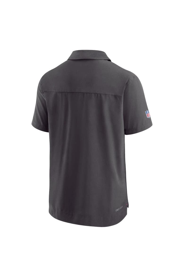 Men's Nike Black Atlanta Falcons Sideline Lockup Performance Polo, Alternate, color, Black