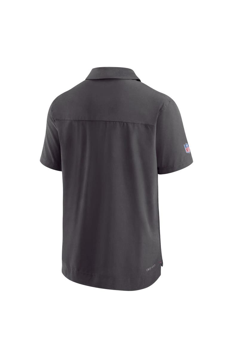 Nike Men's Nike Black Atlanta Falcons Sideline Lockup Performance Polo, Alternate, color, Black