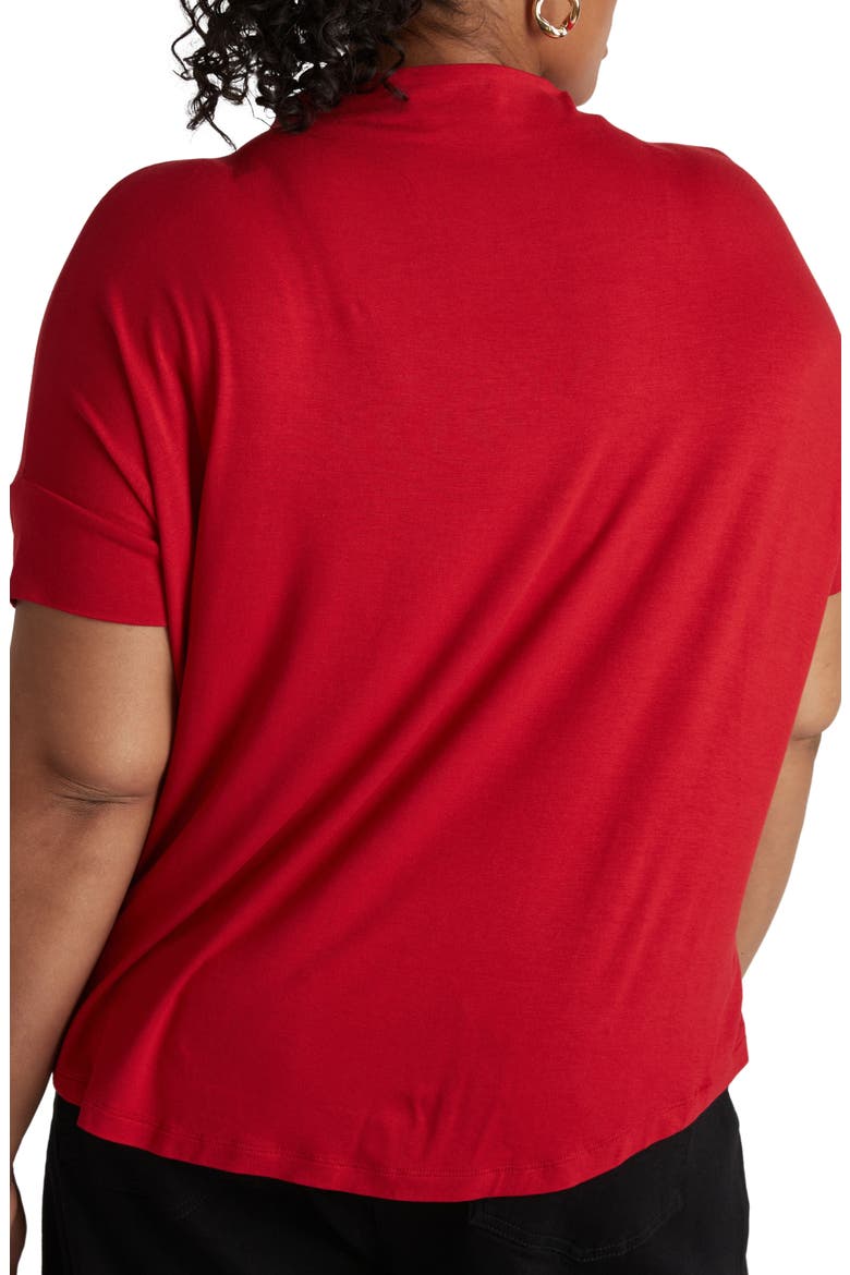 Petra Short Sleeve Top, Alternate, color, NEW YORK RED