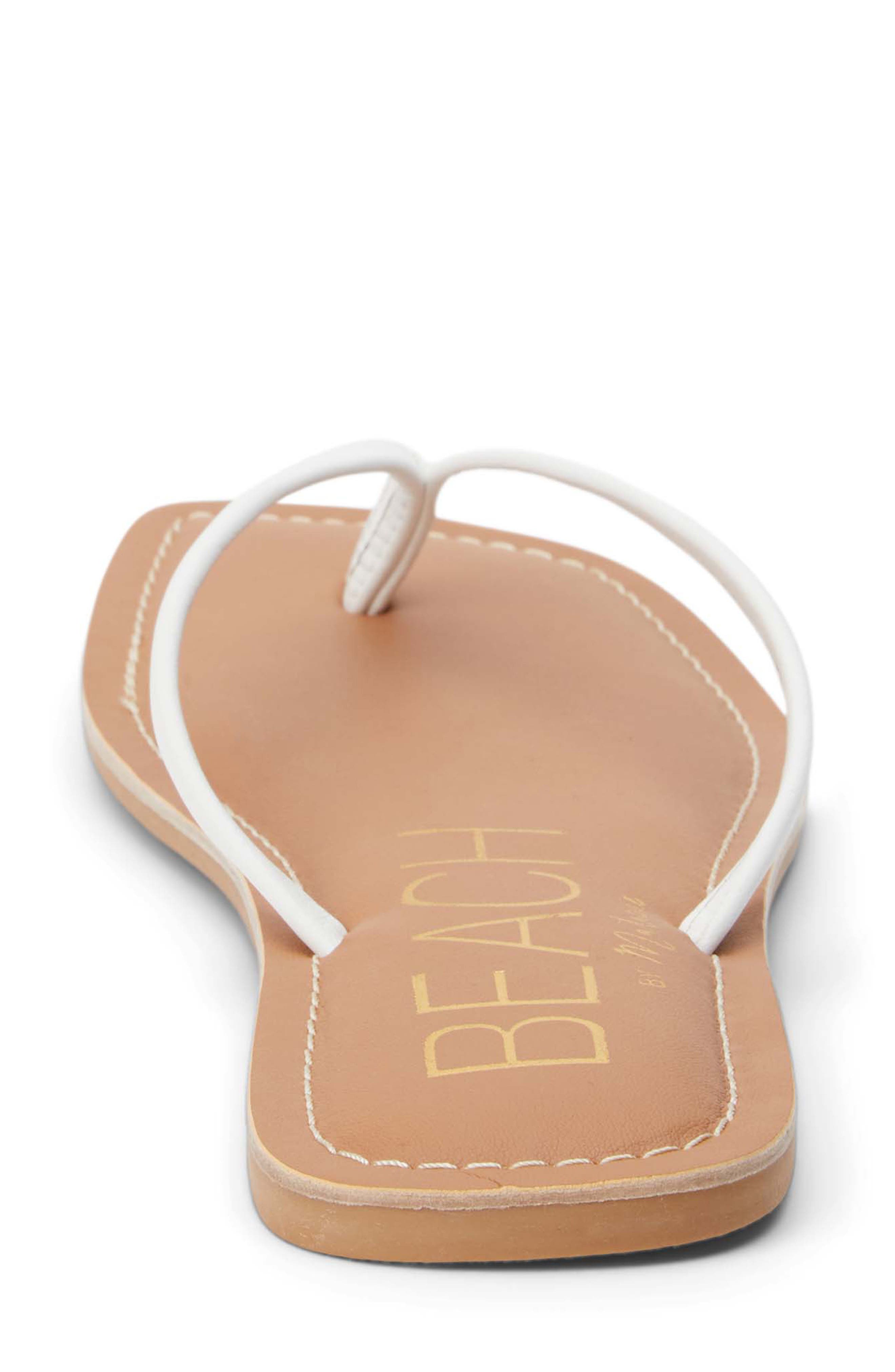 BEACH BY MATISSE Bungalow Flip Flop, Alternate, color, White