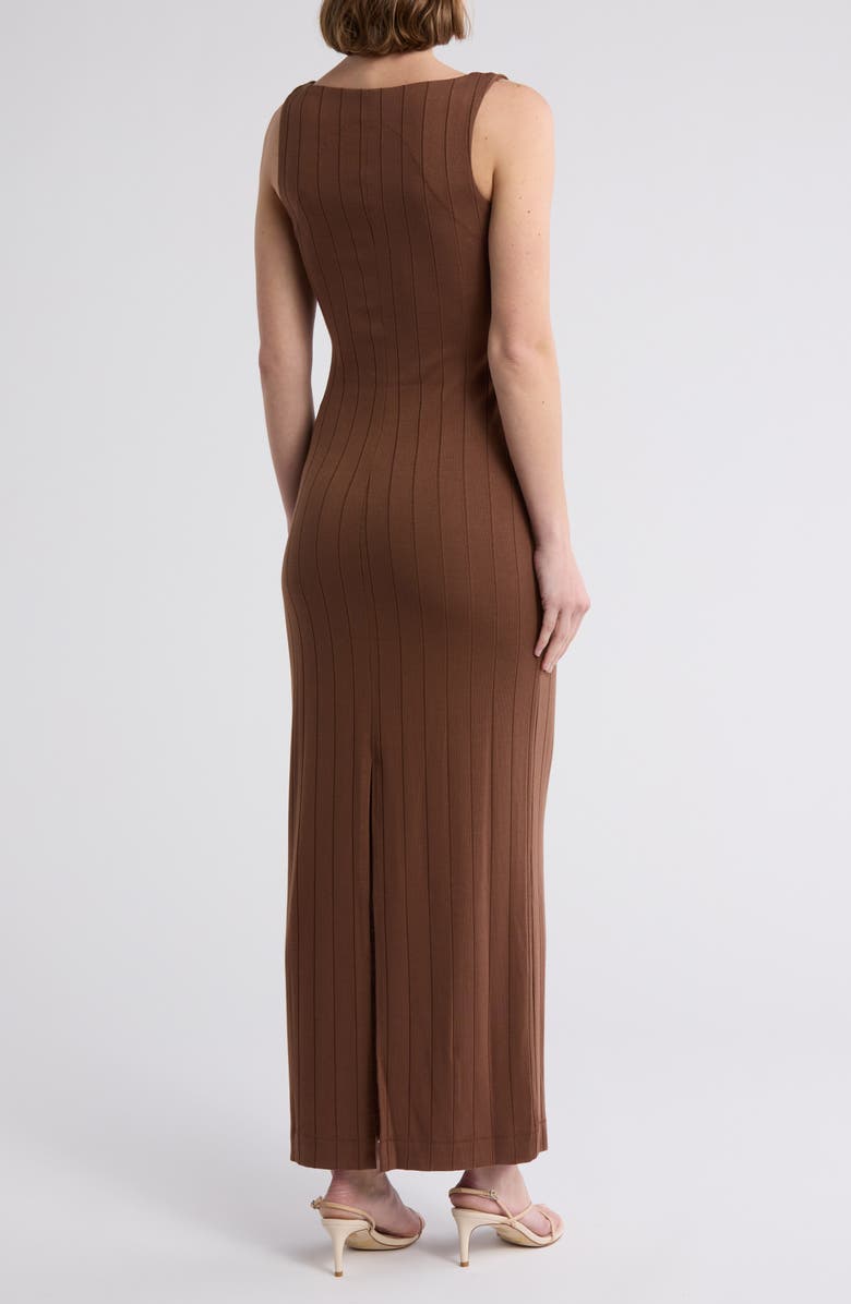 rag & bone Marie Wide Rib Tank Maxi Dress, Alternate, color, Cocoa