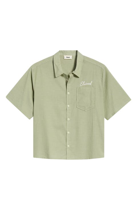 Summer Cotton Button-Up Shirt