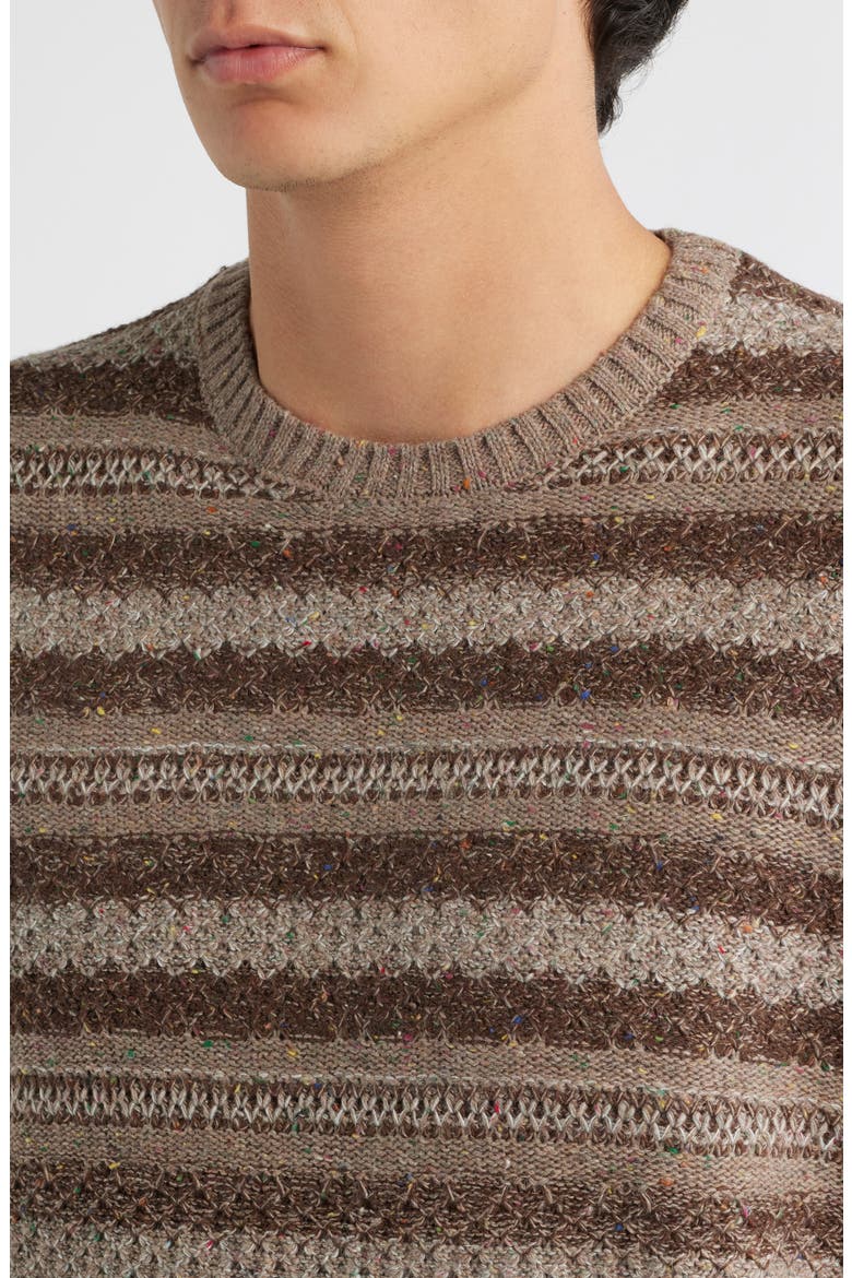 Midnight Stripe Crewneck Sweater, Alternate, color, MULTI NEUTRAL STRIPE
