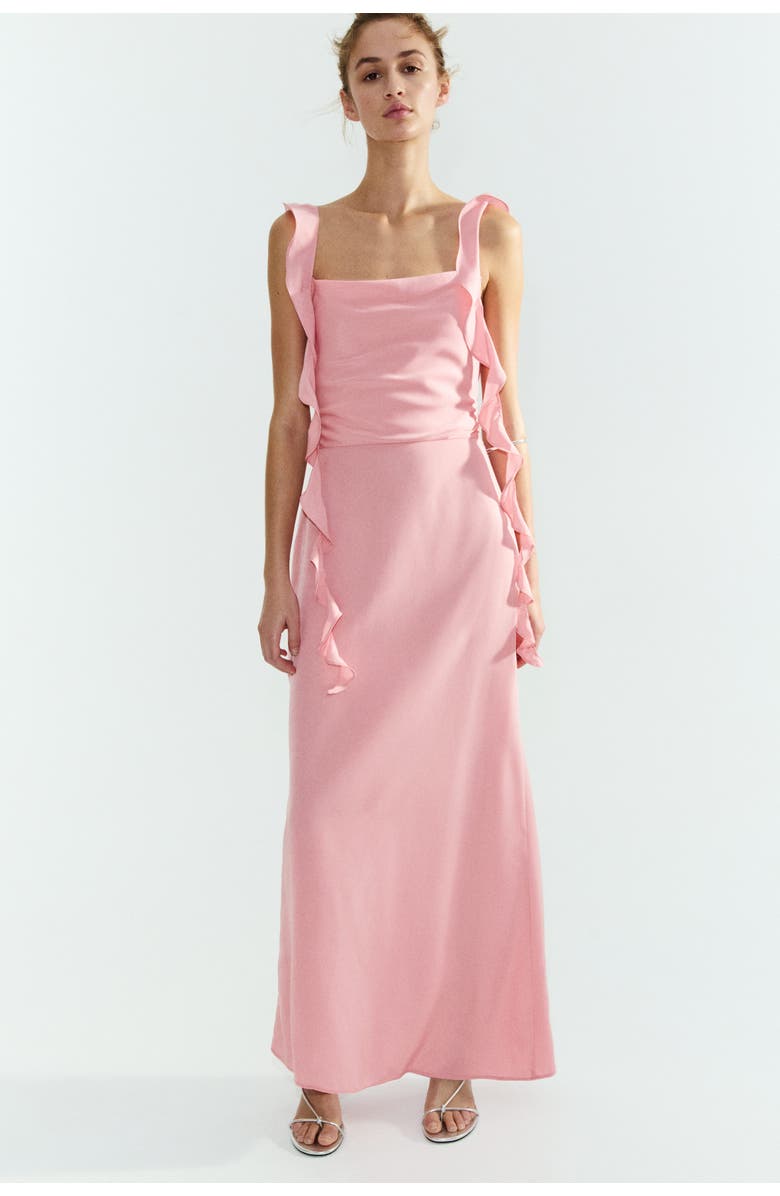H&M Draped-panel Dress, Alternate, color, Pink