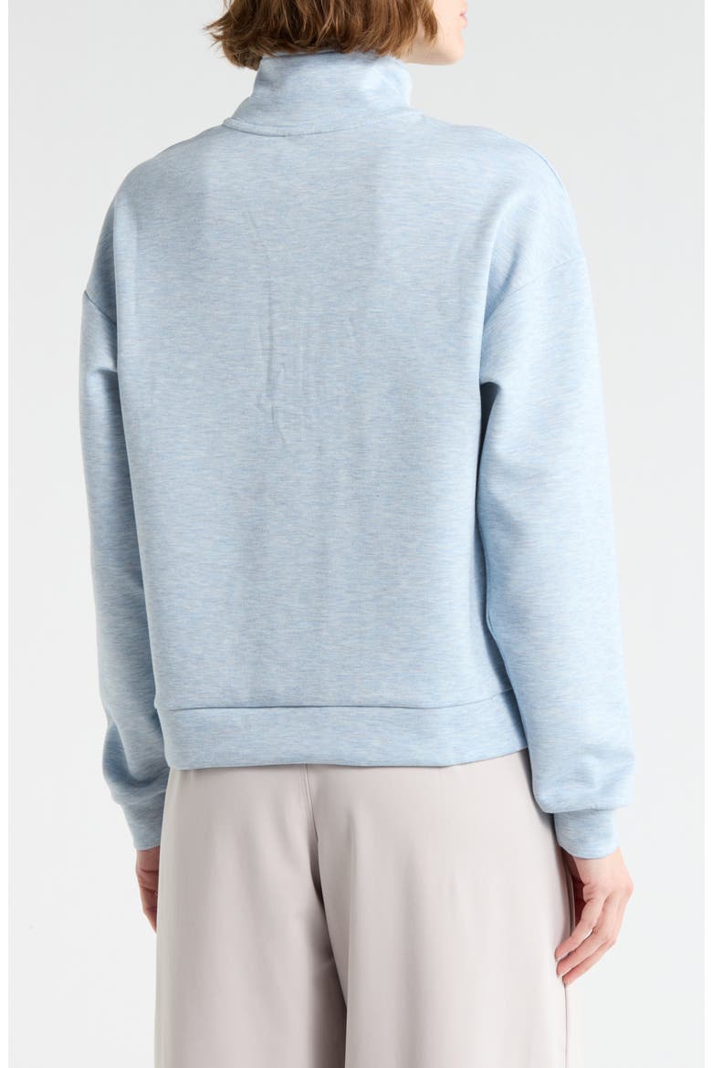 Skyline Scuba Knit Half Zip Sweatshirt, Alternate, color, HEATHER THUNDERSTORM