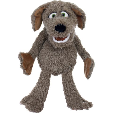 Lexi The Brown Dog 19 Inch Plush Hand Puppet, Handmade Pal