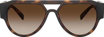57mm Gradient Aviator Sunglasses