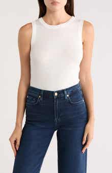 matty m. Ribbed Ringer Tank Top