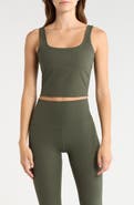 MPG Crop Rib Tank Top