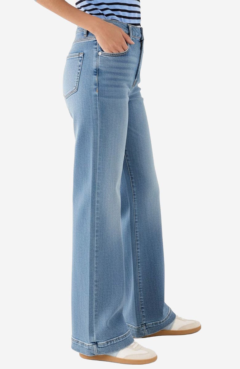 NIC+ZOE Vantage High Waist Wide Leg Jeans, Alternate, color, Coastline