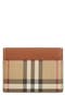 Sandon Check Leather Card Case
