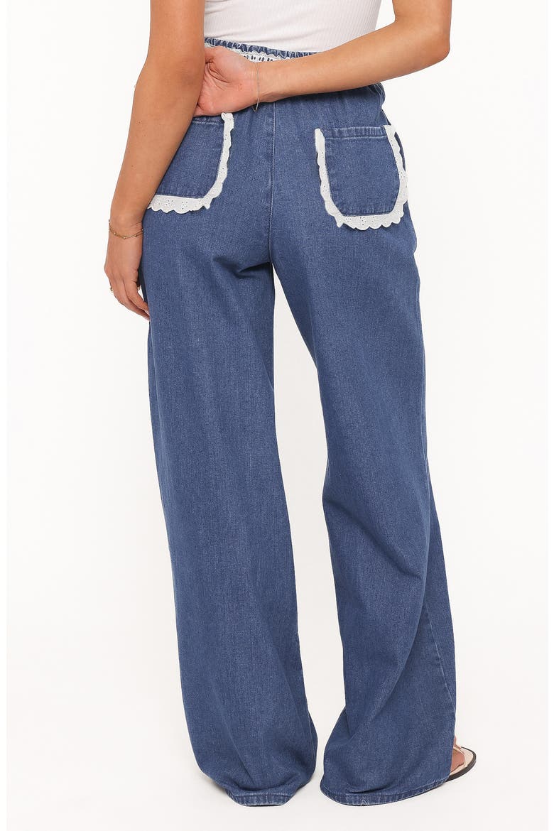 Siun Wide Leg Denim Joggers, Alternate, color, MEDIUM WASH