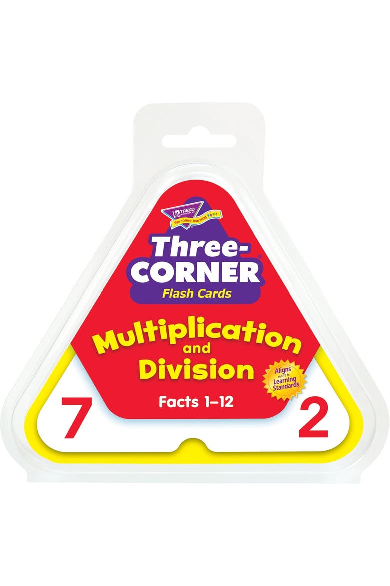 Multiplication and Division Flash Cards, Main, color, Multicolored