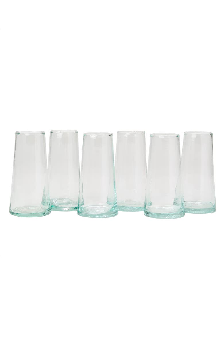 Verve Culture Moroccan Champagne Glass - Set of 6, Main, color, Clear