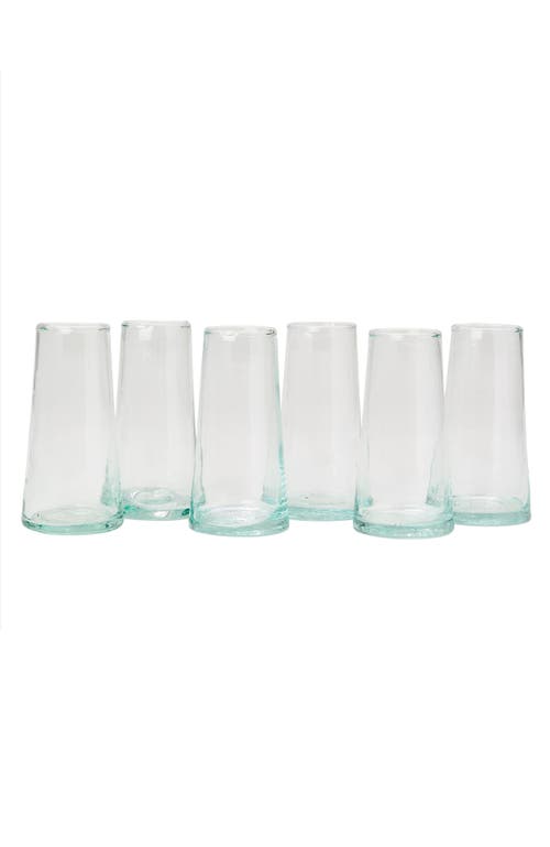 Verve Culture Moroccan Champagne Glass - Set of 6 in Clear 