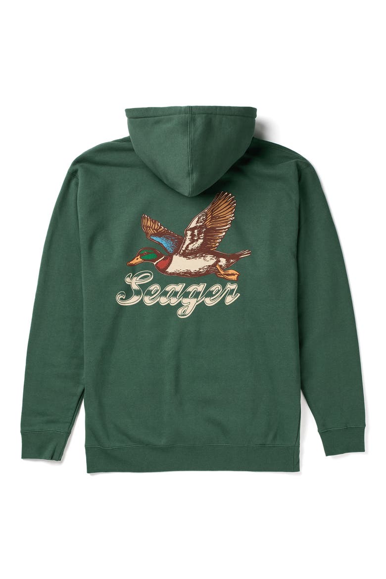 Greenhead Cotton Blend Hoodie, Alternate, color, ALPINE GREEN