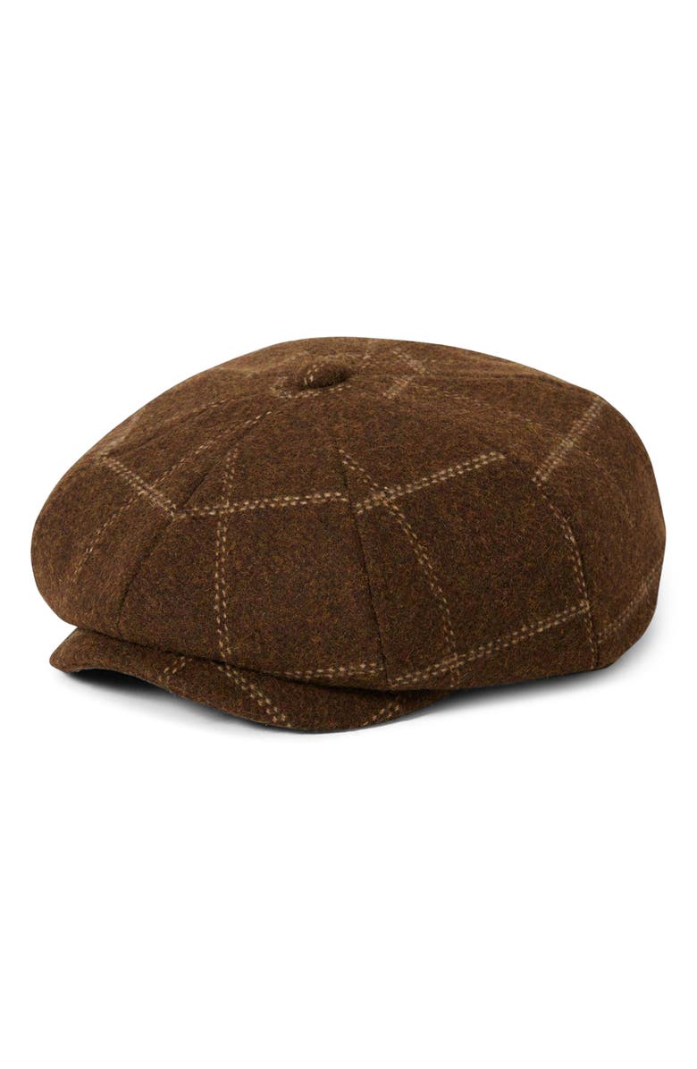 Brixton Brood Baggy Driving Cap, Main, color, Copper/ Tan