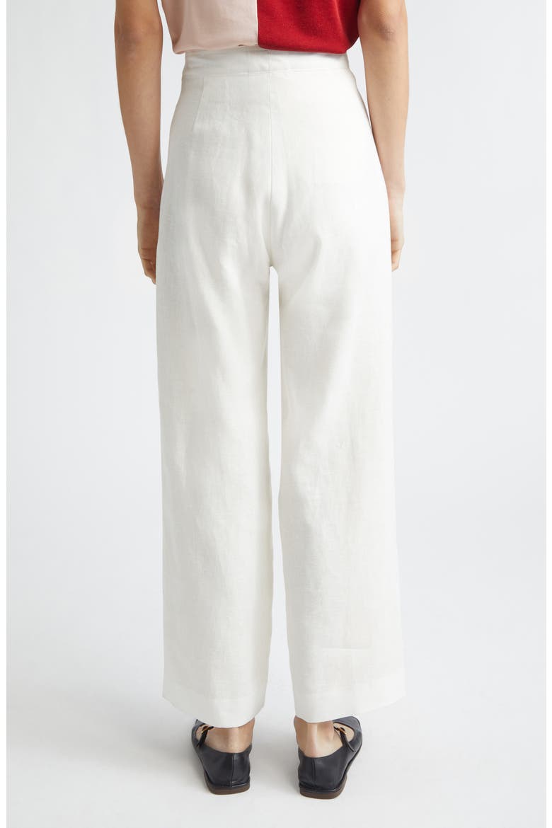 Linen Sailor Trousers, Alternate, color, WHITE